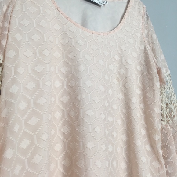 XS Va Va Joy Han pink bell sleeve dress - Picture 5 of 6